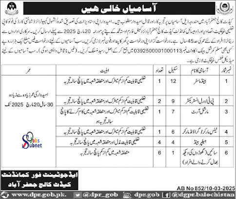 CCJ Jobs 2025 Advertisement
