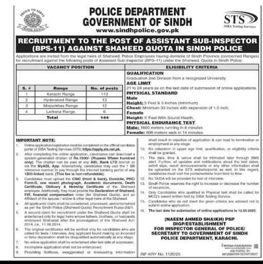ASI Jobs 2025 Advertisement