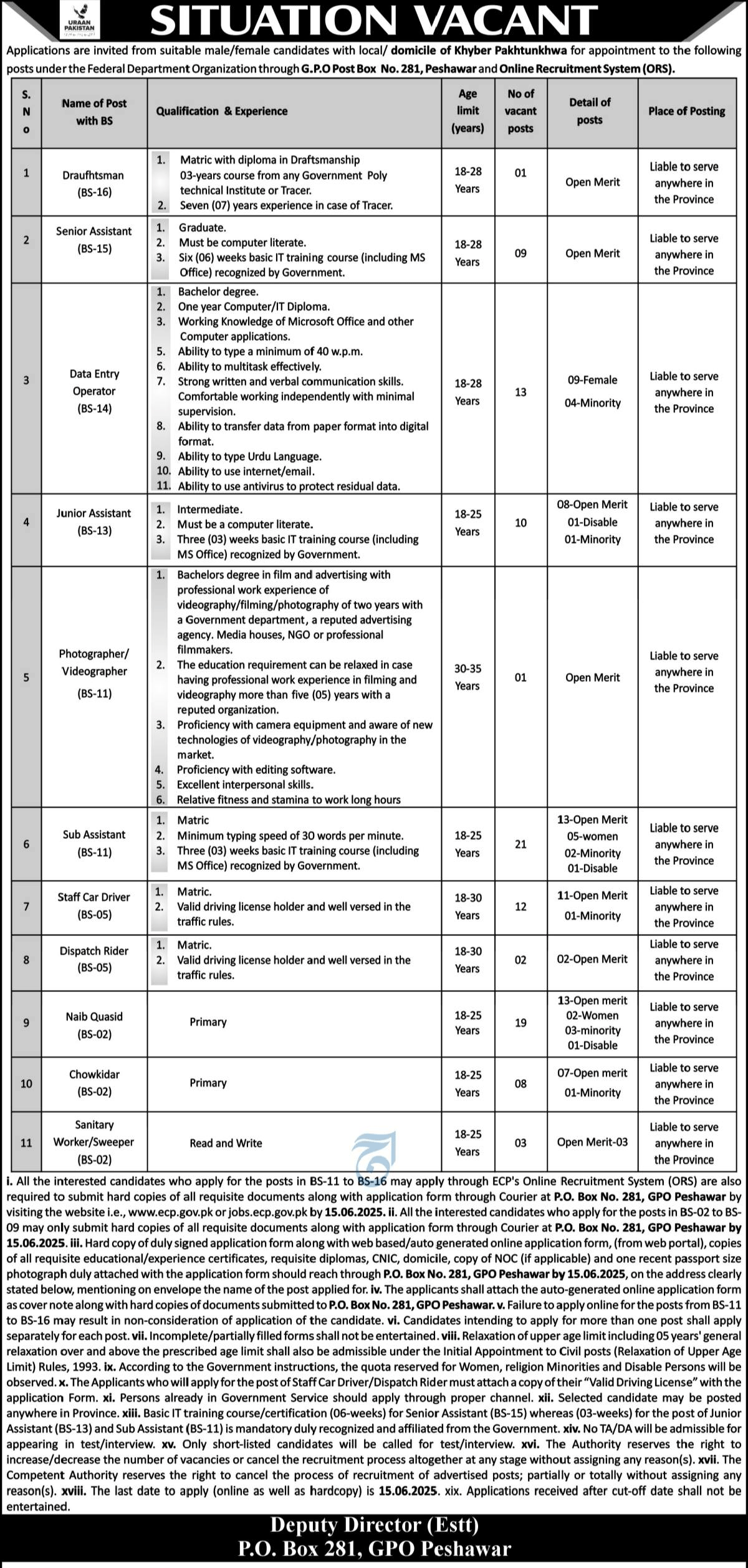 ECP Jobs 2025 Advertisement